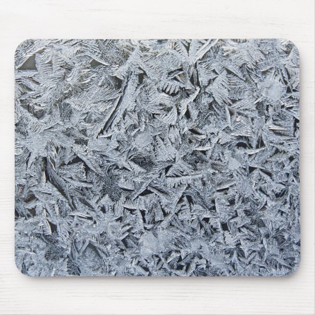 Mousepad Imagem de Textura de Cristais de Gelado (Frente)