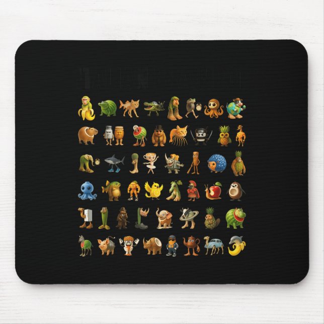 Mousepad Imagem do Brainrot Gen-z Memória Engraçado Cristo  (Frente)