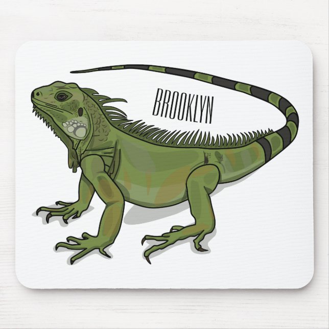 Mousepad Imagem do desenho de Iguana (Frente)