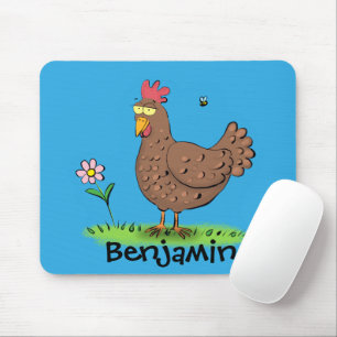 Mousepad Imagem engraçada de quadrinhos rústicos