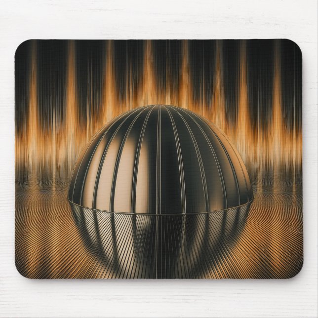 Mousepad Imagem Fantasia Bronze Halfdome Em Superfície Refl (Frente)