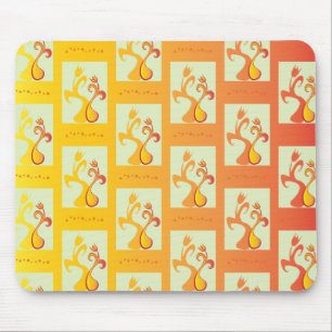 Mousepad Imagem moderna do Casal das Tulipas Amarelas Sunny