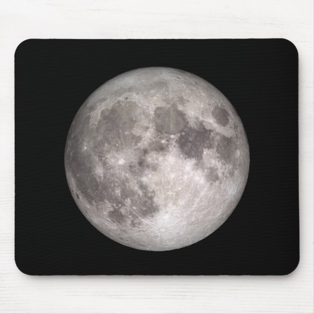Mousepad Imagem NASA da lua de cheio (Frente)