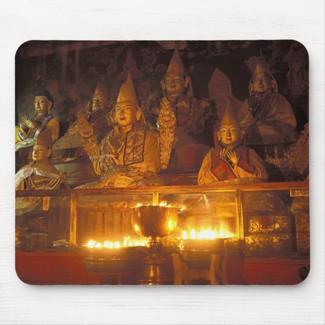 Mousepad Imagens de Lamas no Mosteiro de Sara, Lhasa, (Frente)