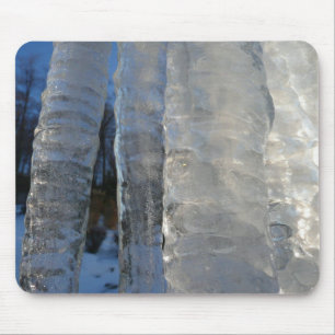 Mousepad Imcicles Abstrato Blue Winter Photoics