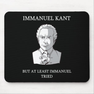 Mousepad Immanuel Kant Funny Filosofia Dizendo Presente