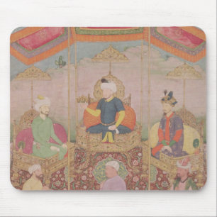 Mousepad Imperador Babur de Mughal e seu filho, Humayan