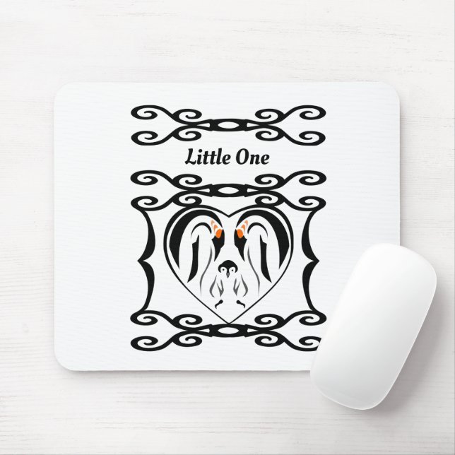 Mousepad Imperador Pinguim Para Pássaros De Amor (Com mouse)