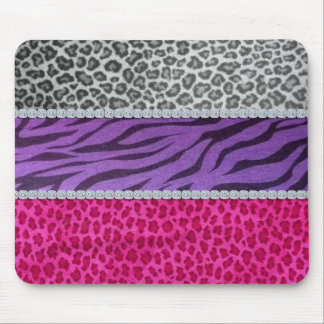 Mousepad Impressão animal do diamante feminino