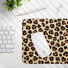 Mousepad Impressão Animal, Leopardo Castanho, Manchas de Ch
