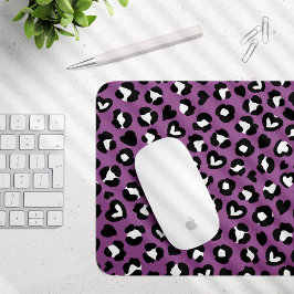 Mousepad Impressão Animal, Leopardo Roxo, Manchas de Chita,