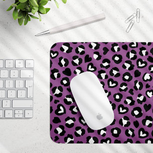 Mousepad Impressão Animal, Leopardo Roxo, Manchas de Chita,