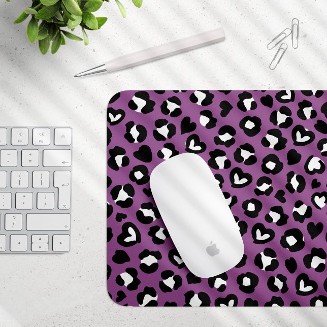 Mousepad Impressão Animal, Leopardo Roxo, Manchas de Chita, (Criador carregado)