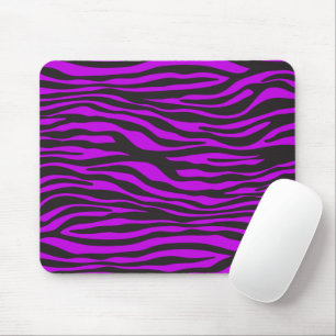 Mousepad Impressão animal, listras da zebra - roxo preto