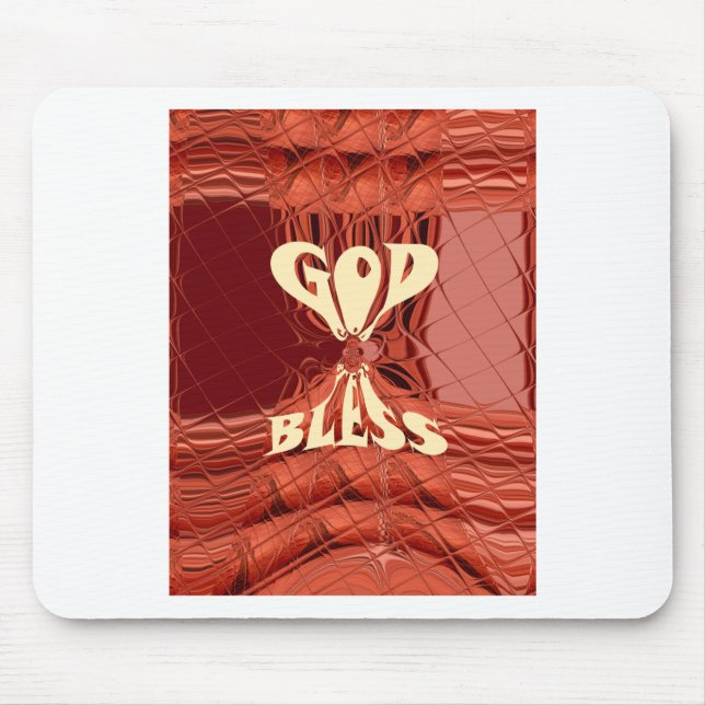 Mousepad Impressão Artística Deus Abençoe (Frente)