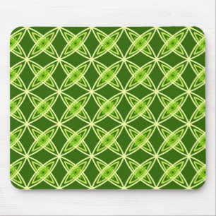 Mousepad Impressão atômico moderno do meio século - verd