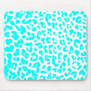 Mousepad Impressão azul do leopardo de Lite