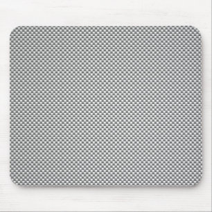Mousepad Impressão branco de prata da fibra do carbono