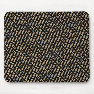 Mousepad Impressão da luz do teste padrão de código bin
