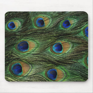 Mousepad Impressão da pena do pavão