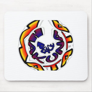 Mousepad impressão de Arte Circular "Peace Hakuna Matata"