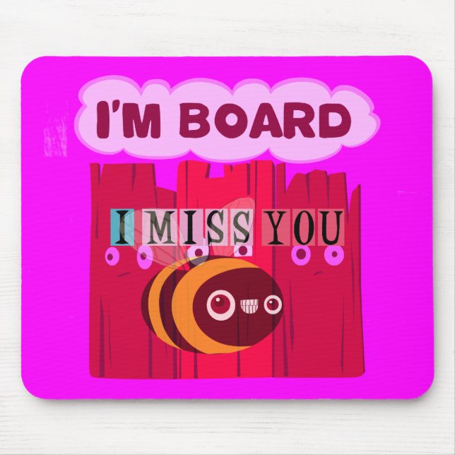 Mousepad Impressão de Arte de Abelhas conselho (Frente)