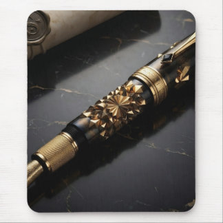 Mousepad Impressão de Arte de Caneta Tinteiro de Luxo