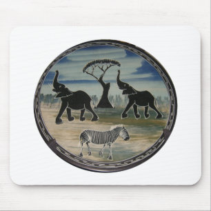 Mousepad Impressão de Arte de Elefante Africano