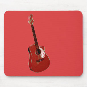 Mousepad Impressão de arte de guitarra