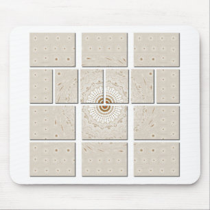 Mousepad Impressão de Arte Mosaica do Motif Africano Tradic