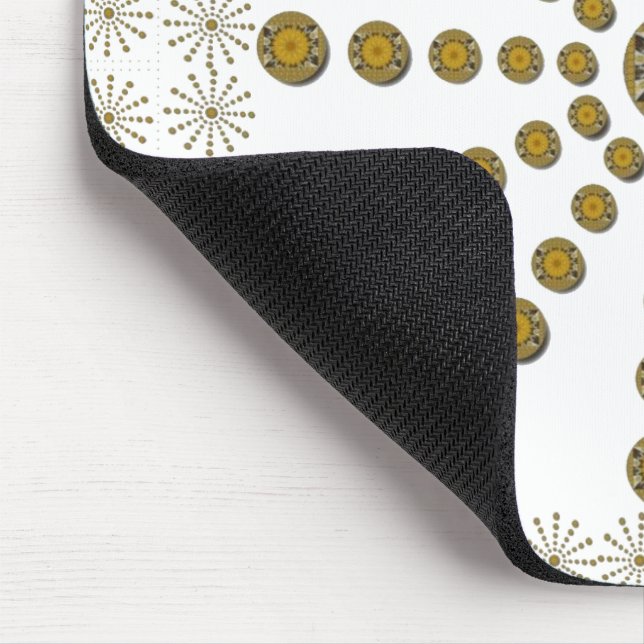 Mousepad Impressão de Bolinhas de girassol Legal africano (Canto)