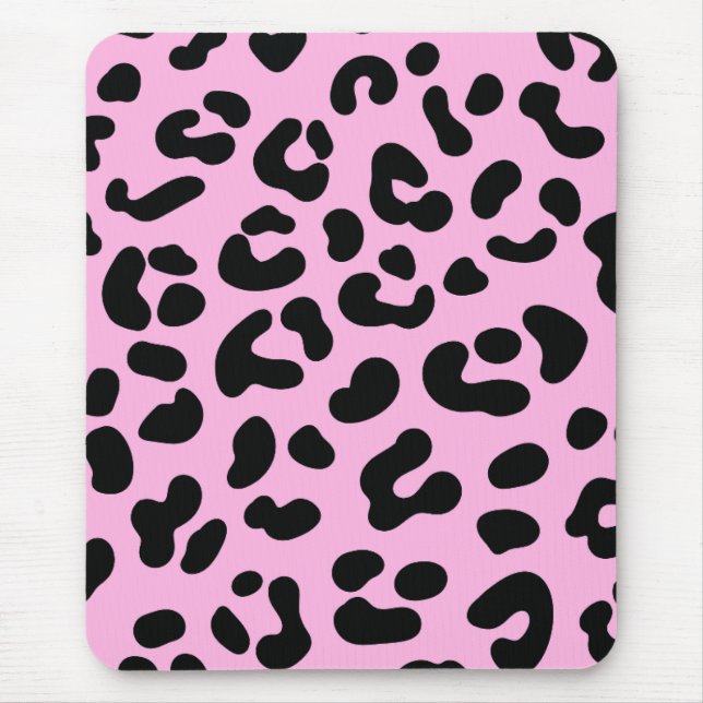 Mousepad Impressão de Chita Rosa Pastel (Frente)