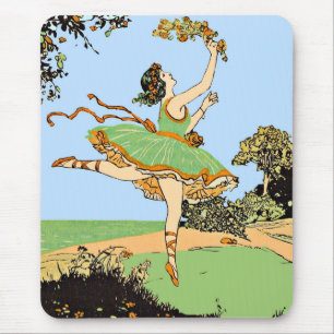 Mousepad impressão de dançarina alegre