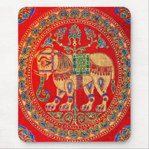 Mousepad Impressão de elefante da Índia Oriental