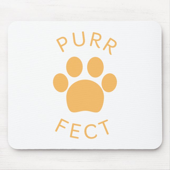 Mousepad Impressão de Gato Perfeito Laranja Puro (Frente)