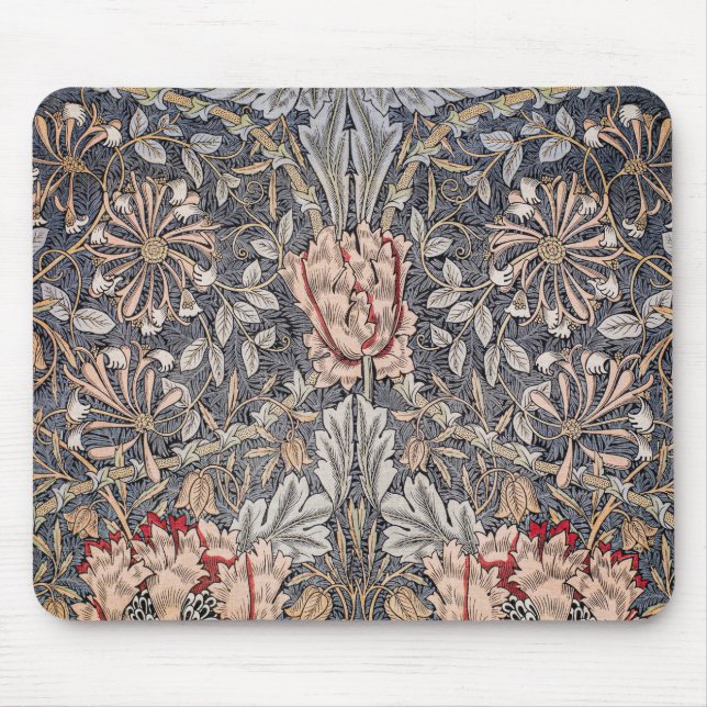 Mousepad Impressão de Honeysuckle (por William Morris) (Frente)
