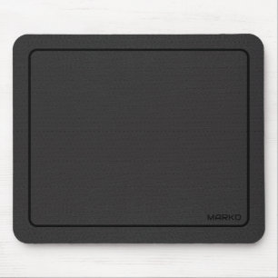 Mousepad Impressão de imagem de couro cinza escuro
