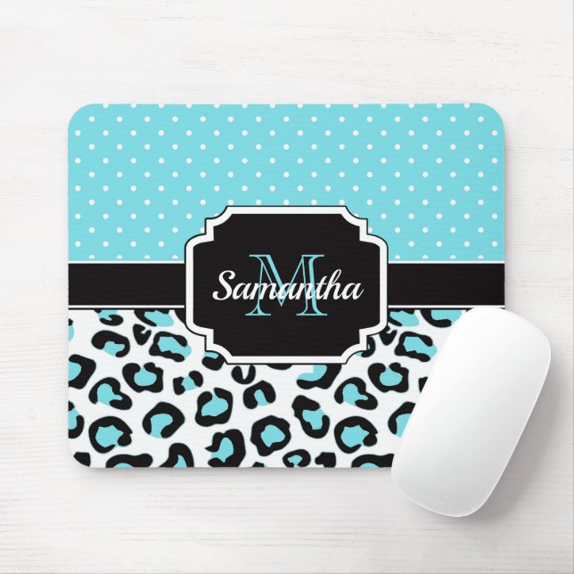 Mousepad Impressão de Leopardo Bonito (Com mouse)