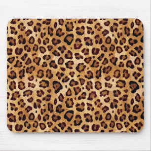 Mousepad Impressão de Leopardo de Textura Rústica