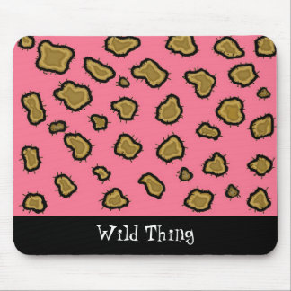 Mousepad Impressão de leopardo rosa