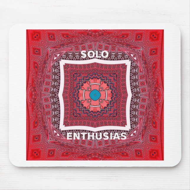 Mousepad Impressão de Padrão de Cultura Sindhi Tradicional (Frente)
