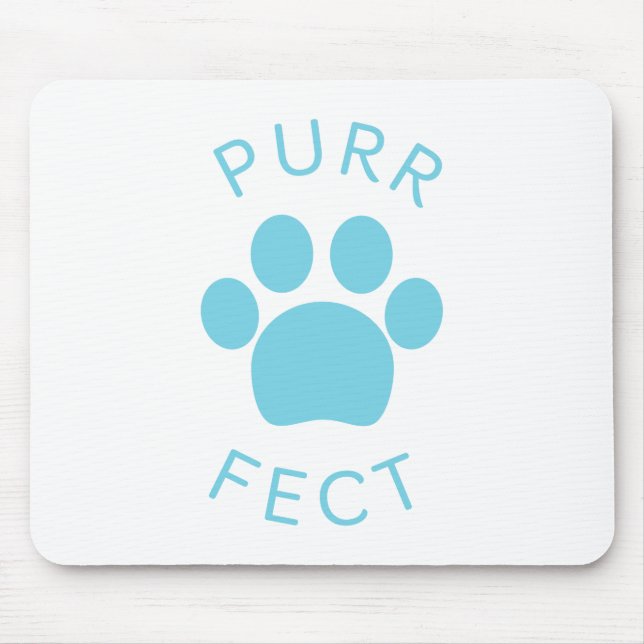 Mousepad Impressão de Pata Azul Perfeito de Cat (Frente)