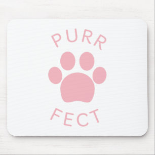 Mousepad Impressão de pata rosa perfeita para gatos