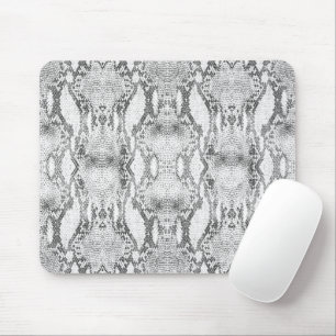 Mousepad Impressão de pele Cobra a preto e branco