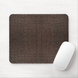 Mousepad Impressão de Pele de Alligador Castanho