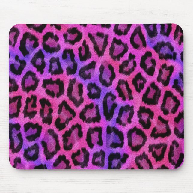 Mousepad Impressão de Pele-Leopardo Rosa (Frente)