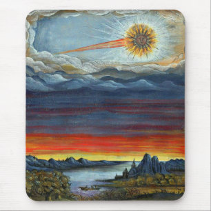 Mousepad impressão de pintura em cometa