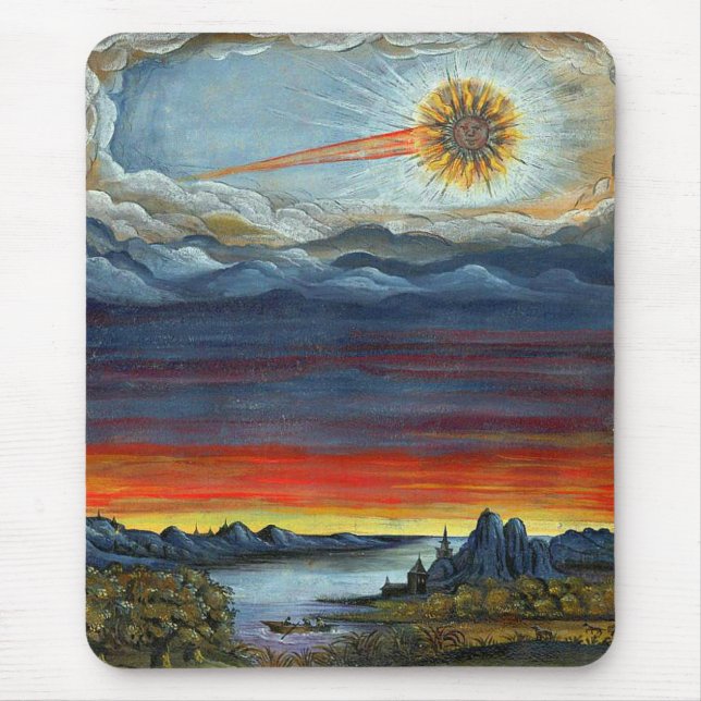 Mousepad impressão de pintura em cometa (Frente)