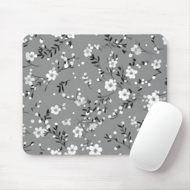 Mousepad Impressão de Posy em Cinza (Com mouse)