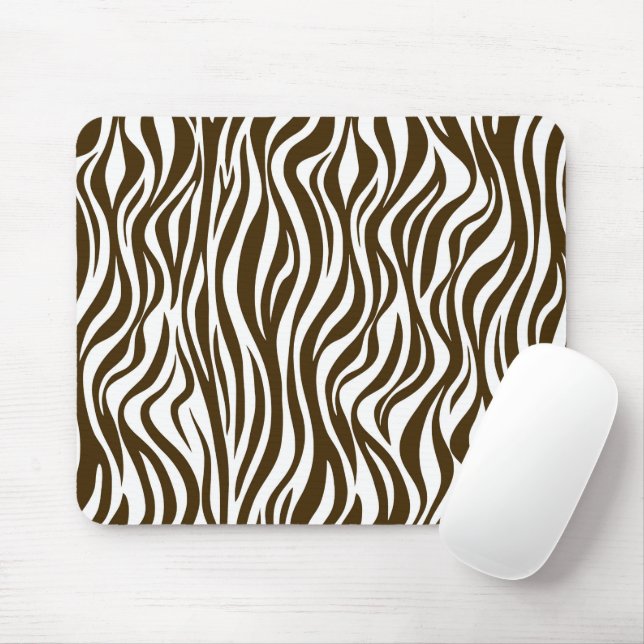 Mousepad Impressão de Skin Zebra Brown (Com mouse)